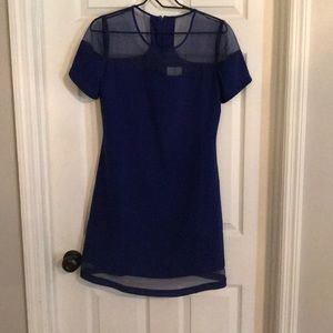 Blue mini cocktail dress